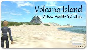 Volcano Island - Virtual Reality 3D Chat